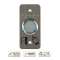Bouton p. PMR acier inox d25 mm Halo B/V/R et buzzer Relais temporisé + SSP125