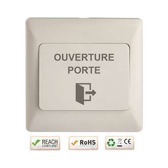 Bouton poussoir ABS Enc 86 x 86 x 8/14 mm Contact inverseur CO/NO/NF|-IZYEXS86ENC