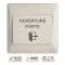 Bouton poussoir ABS Enc 86 x 86 x 8/14 mm Contact inverseur CO/NO/NF|-IZYEXS86ENC