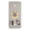 Bouton poussoir acier inox d19 mm Halo jaune 12V DC Contact NO+NC (C) + SSP101