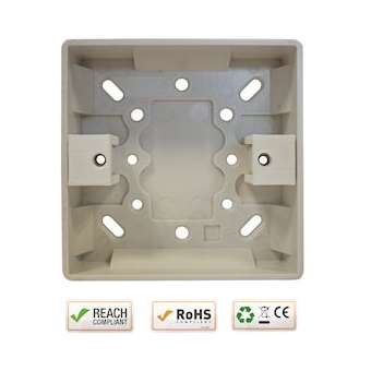 Boîtier Applique ABS 86 x 86 x 33 mm pour EXS86ENC|-IZYPSH86