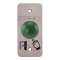 Bouton poussoir ergonomique dome vert Contact NO+NC Plaque 39,5 x 84,5 mm|-IZYSS19D32P101