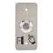 Bouton poussoir acier inox d19 mm Halo blanc 12V DC Contact NO+NC (V) + SSP101
