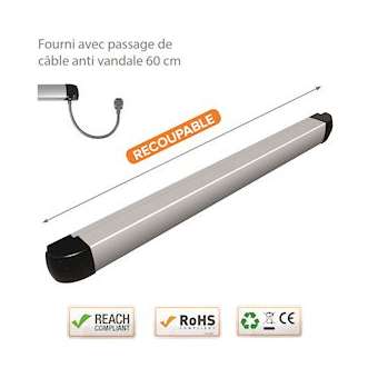 Barre contact 850 mm 2 contacts inverseurs|-IZYSPB85000