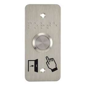 Bouton poussoir acier inox d19 mm Contact NO (V) + SSP101|-IZYSS19NOP101