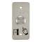 Bouton poussoir acier inox d19 mm Contact NO (F) + SSP101|-IZYSS19NOWP101
