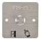Bouton poussoir acier inox d19 mm Contact NO (C) + SSP201|-IZYSS19NOCP201