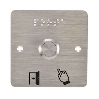 Bouton poussoir acier inox d19 mm Contact NO (F) + SSP201|-IZYSS19NOWP201