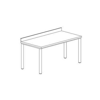 Table adossée gamme 600 Dimensions (LxPxH) mm:1400x600x900|Tecnox-TNXTD146-1