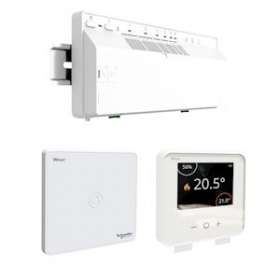 Wiser - Kit pour plancher chauffant hydrau: Passerelle +Thermostat+ actionneur|Schneider Electric-SCHCCTFR6907