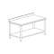Table adossée avec étagère basse gamme 600