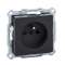 Merten M-Plan - prise 2P+T - NF - borne auto - anthracite|Schneider Electric-SCHMTN2500-0414