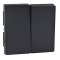 Enjoliveur M-Plan pour interrupteur double allumage, anthracite|Schneider Electric-SCHMTN433514