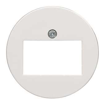 1930 Enjoliveur prise HP ou prise RJ45 alba|Hager-HAGWMV750B