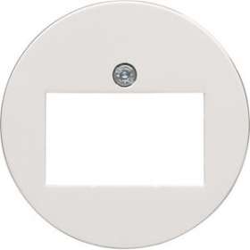 1930 Enjoliveur prise HP ou prise RJ45 alba|Hager-HAGWMV750B