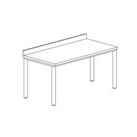 Table adossée gamme 600 Dimensions (LxPxH) mm:1000x600x900|Tecnox-TNXTD106-1