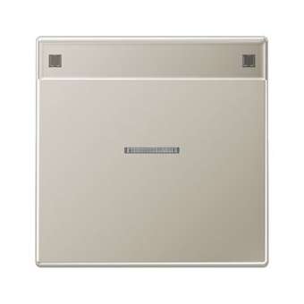 Enjoliveur simple touche porte étiquette & témoin / LS 990 Métal Inox|Jung france-IUNES2990NAKO5