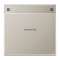 Enjoliveur simple touche porte étiquette & témoin / LS 990 Métal Inox|Jung france-IUNES2990NAKO5