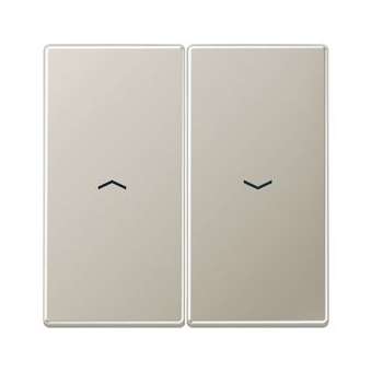 Enjoliveur double touche IN+BP VR-store / LS 990 Métal Inox|Jung france-IUNES2995P