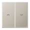 Enjoliveur double touche IN+BP VR-store / LS 990 Métal Inox|Jung france-IUNES2995P