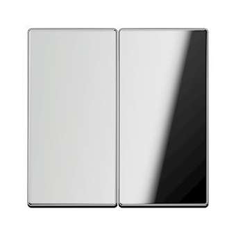 Enjoliveur double touche / LS 990 Chrome|Jung france-IUNGCR2995