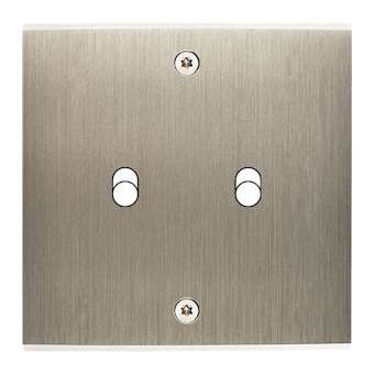 Façade CONFIDENCE LAITON ACIER BROSSE SIMPLE B2 A VIS|Modelec-MD8132-412