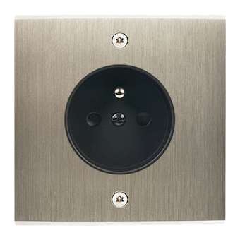 Façade CONFIDENCE LAITON ACIER BROSSE SIMPLE PC A VIS|Modelec-MD8190-412