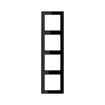 Cadre 4 postes / LS 990 Noir|Jung france-IUNLS984SW