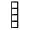 Cadre 4 postes / LS 990 Noir|Jung france-IUNLS984SW