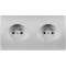 Façade KARO ALU DOUBLE HORIZONTALE PC PC|Modelec-MD8260-212
