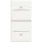 Double-poussoir avec stop pour volets roulants Axolute - White - 1 module|Bticino-TICHD4036ST