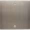 Façade CONFIDENCE LAITON ACIER BROSSE SIMPLE B.TICINO|Modelec-MD81006-412