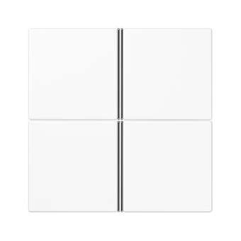 Kit touche complet 4 voies platine F40 / LS 990 Blanc|Jung france-IUNLS404TSAWW