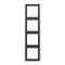 Cadre 4 postes / LS 990 Aluminium|Jung france-IUNAL2984