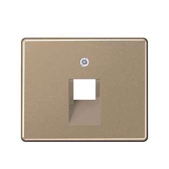 Enjoliveur pour prise simple RJ 45 IAE/UAE / SL 500 Bronze|Jung france-IUNSL569-1UAGB