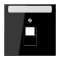 Enjoliveur pour prise IAE/UAE / LS 990 Noir|Jung france-IUNLS969-1NAUASW