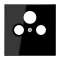 Enjoliveur pour prise TV-FM-SAT / LS 990 Noir|Jung france-IUNLS990SATSW