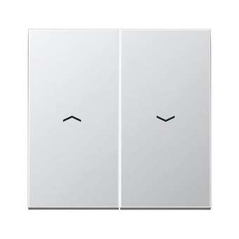 Enjoliveur double touche IN+BP VR-store / LS 990 Aluminium|Jung france-IUNAL2995P