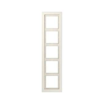Cadre 5 postes / LS DESIGN Ivoire|Jung france-IUNLSD985W