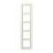 Cadre 5 postes / LS DESIGN Ivoire|Jung france-IUNLSD985W