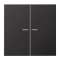 Enjoliveur double touche à voyant / LS 990 Dark Canon de Fusil|Jung france-IUNAL2995KO5D