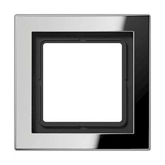 Cadre 1 poste / LS DESIGN Chrome|Jung france-IUNGCRD2981