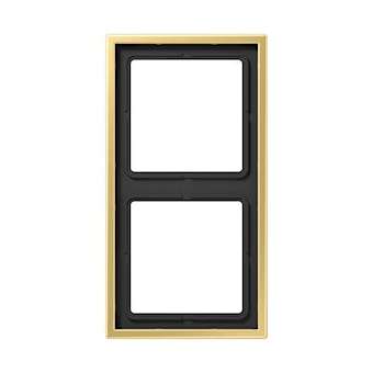 Cadre 2 postes / LS 990 Laiton doré|Jung france-IUNME2982C