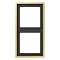Cadre 2 postes / LS 990 Laiton doré|Jung france-IUNME2982C