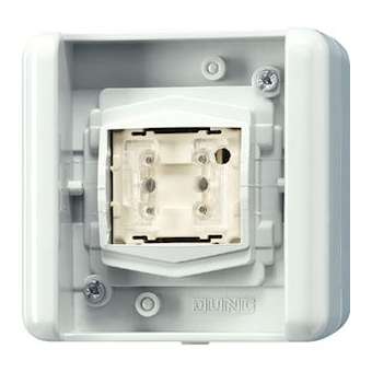 Bonton poussoir BCU 1 voie KNX, version BP 2 appuis / WG 800|Jung france-IUN8471.02LEDW