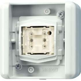 Bonton poussoir BCU 1 voie KNX, version BP 2 appuis / WG 800|Jung france-IUN8471.02LEDW