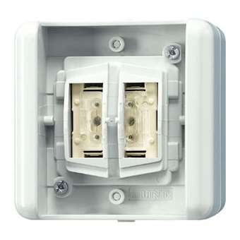 Bonton poussoir BCU 2 voies KNX, version BP / WG 800|Jung france-IUN8472.01LEDW