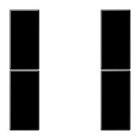 Kit touche complet 2 voies F50 / LS 990 Noir|Jung france-IUNLS502TSASW