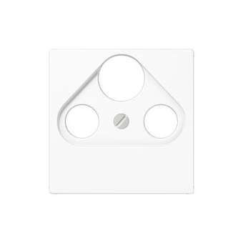 Enjoliveur pour prise TV-FM-SAT / A 500 Blanc|Jung france-IUNA561PLSATWW