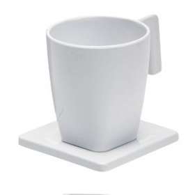Plateau MAESTRO 1 tasse 200ml/1 soucoupe blanche|JVD-JVD8661158